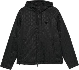 Emporio Armani Nylon Blouson Jas - Heren - Zomerjassen - Zwart - 4XL - Nylon - Jassen