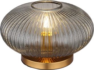 Globo Lighting L&aacute;mpara De Mesa - Normy - Lat&oacute;n - Vidrio Vidrio Ahumado - - Globo