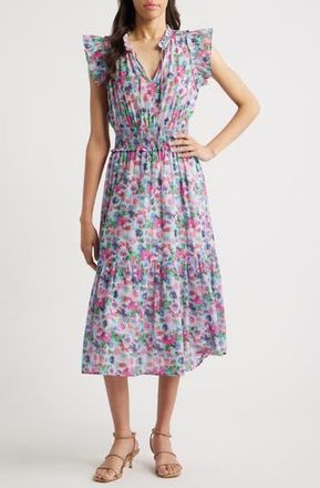 Rails Garden Floral Print Midi Dress in Spring Meadow at Nordstrom Rack, Size X-Small
