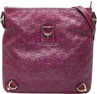 Gucci Pre-owned Cross Body Bags, female, Purple, Size: ONE SIZE Pre-owned Cross Body Bag