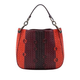 Bottega Veneta Pre-owned Bottega Veneta Multicolor Nappa Intrecciato Grommet Loop Hobo Ladies JT6IARJB936AL341