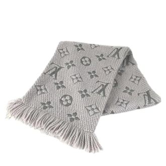 Louis Vuitton Pre-owned Scarves, female, Gray, Size: ONE SIZE Pre-owned Stole