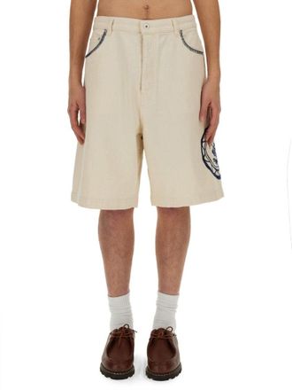 Dr&ocirc;le de Monsieur Relaxed Fit Cotton Bermuda Shorts
