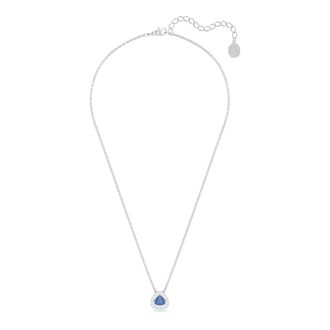 Swarovski Trilliant Blue Crystal Ketting - Dames - Kettingen - Grijs - ONE Size - Accessoires