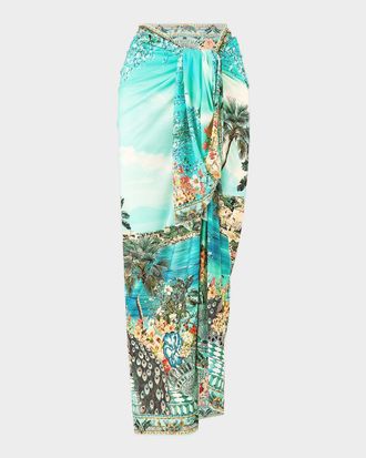 Camilla Balearic Bebe Multiwear Long Sarong Coverup