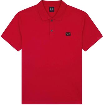Paul & Shark Cotton Piqu&eacute; Polo Shirt - Heren - Polos - Rood - 4XL - Katoen - Tops