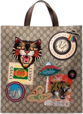 Gucci Pre-owned Tote Bags, female, Beige, Size: ONE SIZE Pre-owned Plastic Tote Bag