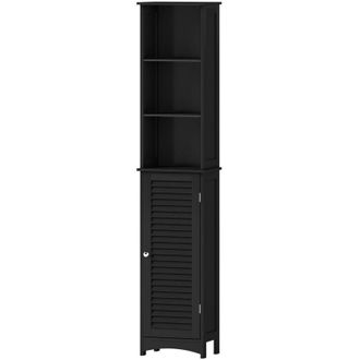 Levede Levede Tall Bathroom Cabinet Freestanding Slim Bathroom Storage Cupboard Unit