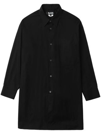 Comme Des Garçons Camicia con inserti a contrasto - Nero