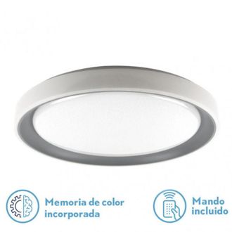 Fabrilamp Fabrilamp - Plafon Luanda 96w 3000-4000-6000k Gris Red.7x49,5d 10800lm Reg.intens. C.remoto C/memoria
