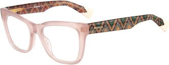 Missoni Rectangular Frame - female - Missoni - Glasses - Beige - 53 MM - Accessories