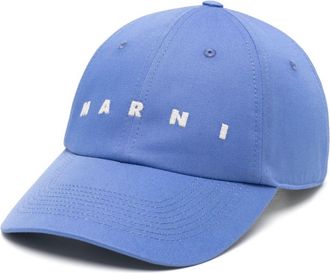 Marni Cappello da baseball con ricamo - Blu