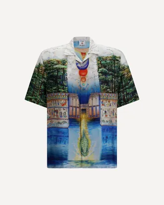 Casablanca Trompe LOeil printed Shirt Male S