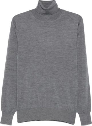 Aspesi Maglione in lana a collo alto - Grigio