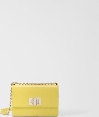 Furla 1927 Borsa A Tracolla Mini M Yellow Giallo Pelle Stampata Donna