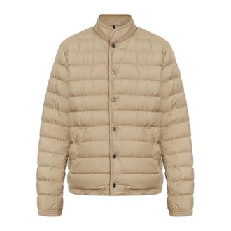 Moncler Clorin Korte Donsjas - Heren - Gewatteerde jassen - Beige - M - Katoen - Jassen