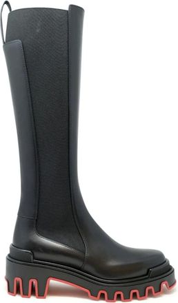 Christian Louboutin Schoenen, Dames, Zwart, 40 EU, Leer, Marchacroche Dune Botta