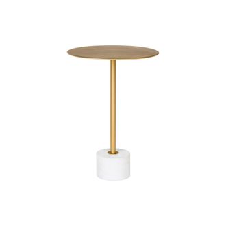 Moloo auxiliar de acero lat&oacute;n y m&aacute;rmol &oslash;41 cm