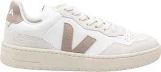 Veja V-90 Leren Sneakers - Dames - Sneakers - Wit - 37 EU - Katoen - Schoenen