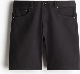 H&M 5-Pocket-Shorts aus Twill in Regular Fit - Grau