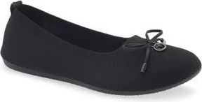 Gloria Vanderbilt Ellery Bow Charm Knit Flat in Black at Nordstrom Rack, Size 8.5