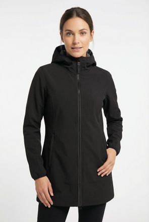 Icepeak Softshelljacke ICEPEAK ALBANY, Damen, Gr. 36, basic schwarz, Obermaterial: 97% Polyester, 3% Elasthan, Jacken Softshelljacke