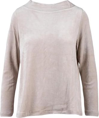 Mama B. Beige Plush Chenille Sweatshirt