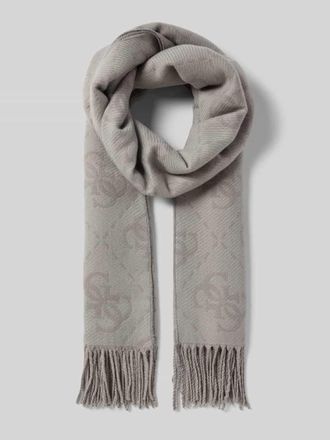 Guess Schal mit Ausfransungen in Mittelgrau, Gr&ouml;&szlig;e 1