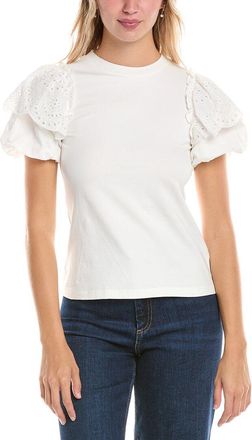Gracia Eyelet Embroidery Blouse