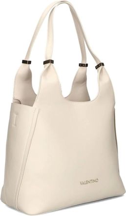 Valentino Tassen, Dames, Beige, ONE Size, Witte Schoudertas voor Zomerdagen