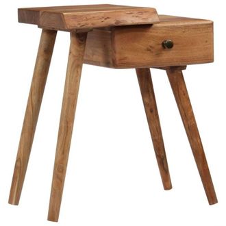 vidaXL vidaXL Comodino in Legno Massello dAcacia 45x32x55cm