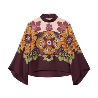 La DoubleJ Dames, Blouses & Shirts, Veelkleurig, Maat: 2XL Zijde