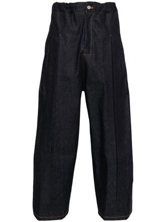 Sage Nation Jeans con pieghe - Blu