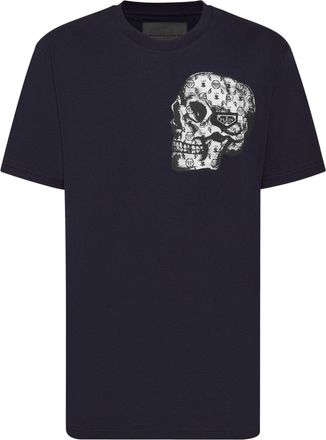 Philipp Plein SS Skull T-shirt - men - Cotton - XXXL - Blue
