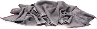 Brunello Cucinelli Wool And Cashmere Diagonal Twill Scarf
