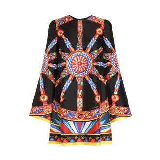 Dolce & Gabbana Dresses - female - Dolce & Gabbana - Short Dresses - Multicolor - L - Dresses