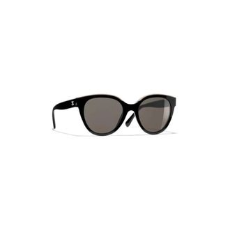 Chanel Sunglasses, female, Black, Size: 54 MM Ch5414 C5343 Sunglasses