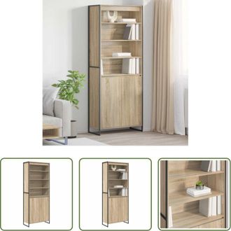 vidaXL Armadio in legno - Armadi alti 2 pcs Sonoma 79 x 36 x 200 cm Legno multistrato