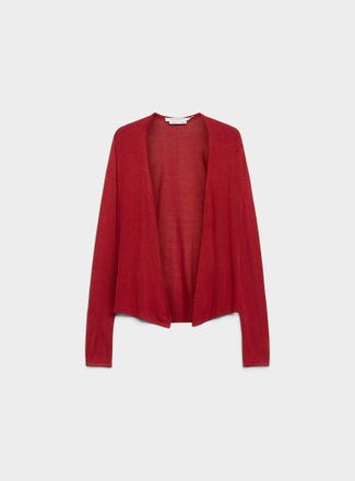 Contemporaine Womens Fluid-knit open-front Cardigan Sweater