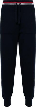 Thom Browne RWB-stripe track pants - men - Cashmere - 5 - Blue