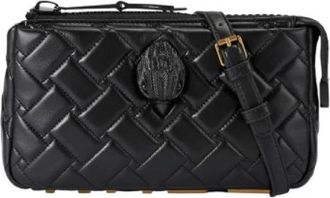 Kurt Geiger Tassen, Dames, Zwart, ONE Size, Leer, Kensington Cross Body