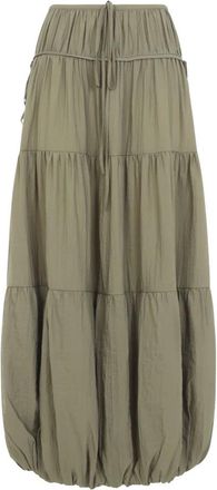 Co Maxi Skirts, female, Green, Size: 2XS Soft Gathered Bubble Midi Skirt