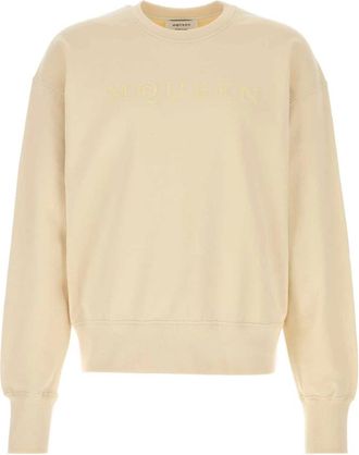 Alexander McQueen Alexander McQueen, Sweatshirts, male, Yellow, Size: XL Logo Sweatshirt