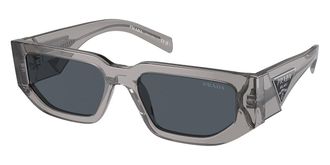 Prada Dark Grey Rectangular Mens Sunglasses PR 09ZS 18S09T 54