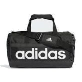 adidas Essentials Linear Duffel Bag Black White HT4744