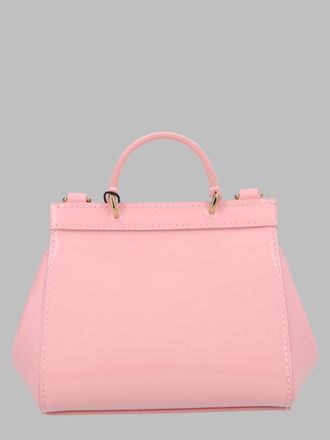 Dolce & Gabbana Girls Shoulder Bag Vernice Pink Calf Leather