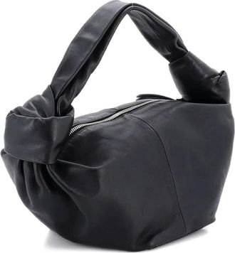 Bottega Veneta Double Knot Leather Mini hobo bag - Nero
