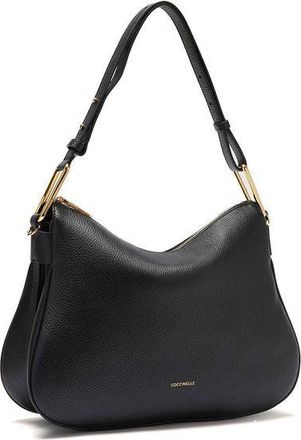 Coccinelle Womens Shoulder Bag Black Cowhide Shoulder-bags