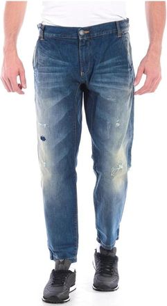 Armani Jeans Jeans - Heren - Slim Fit Jeans - Blauw - W33 - Katoen - Jeans