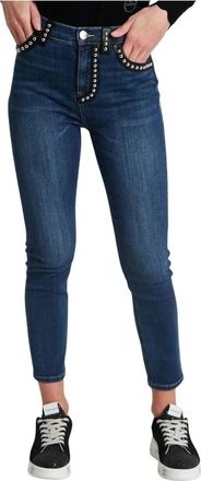 Pinko Denim Blue Skinny Cross Jeans - Dames - Skinny Jeans - Blauw - W26 - Denim - Jeans